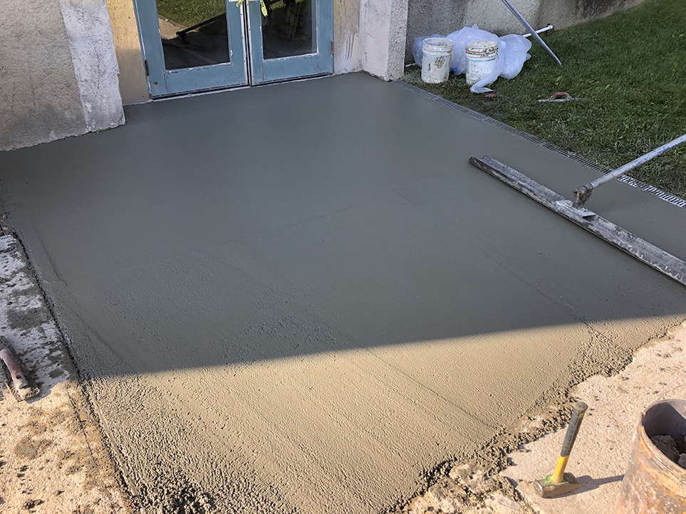 Commercial concrete slab maintenance