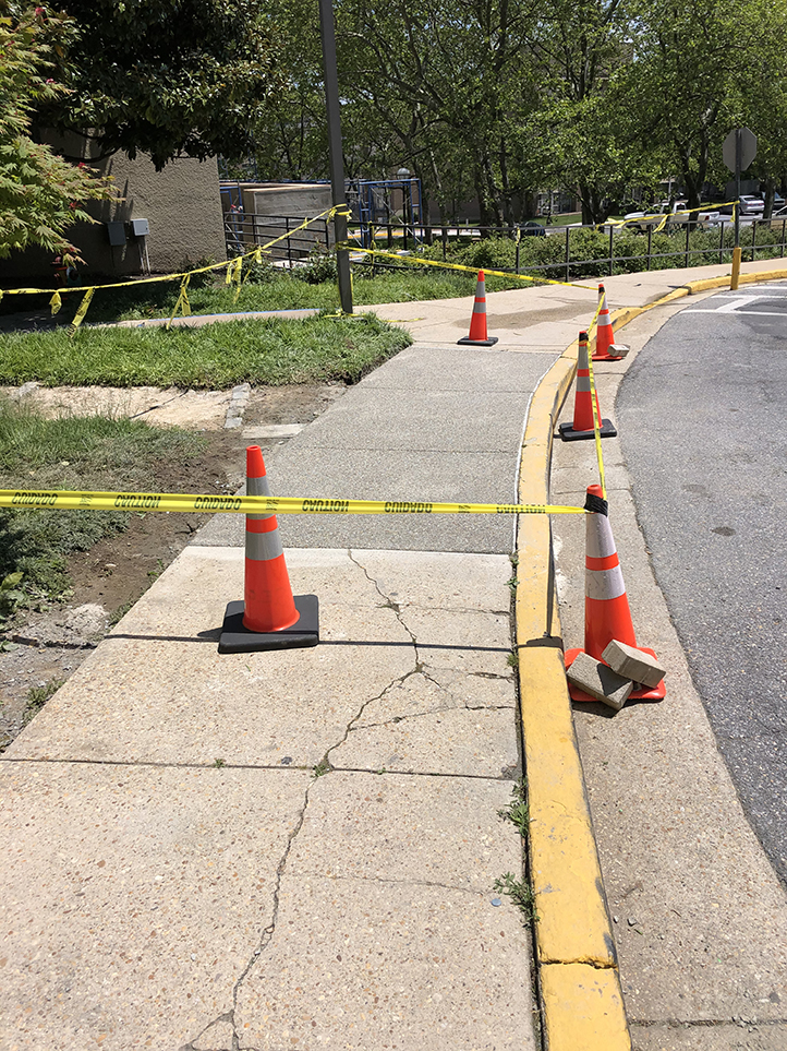 municipality concrete sidewalk repair